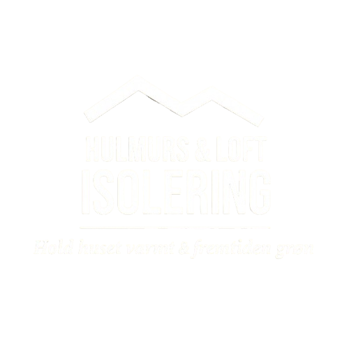 Logo med tekst i, hvid