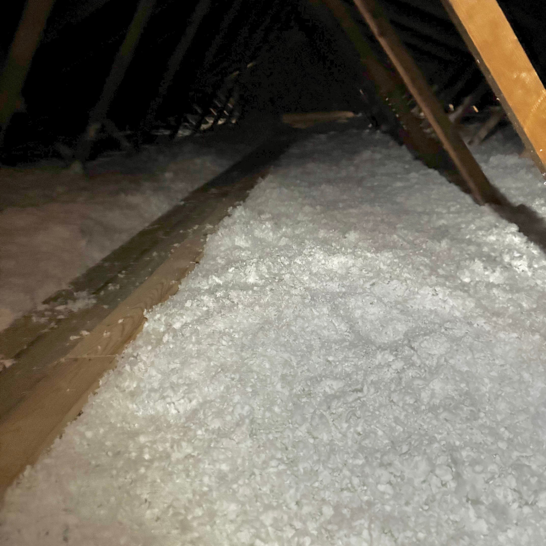 Loftisolering med granulat